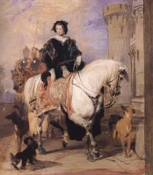 Sir Edwin Landseer Queen Victoria on Horseback (mk25 oil painting picture